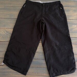 Dunlop Womens Black Lightweight Crop Capri Track Pants Size Large (J6)